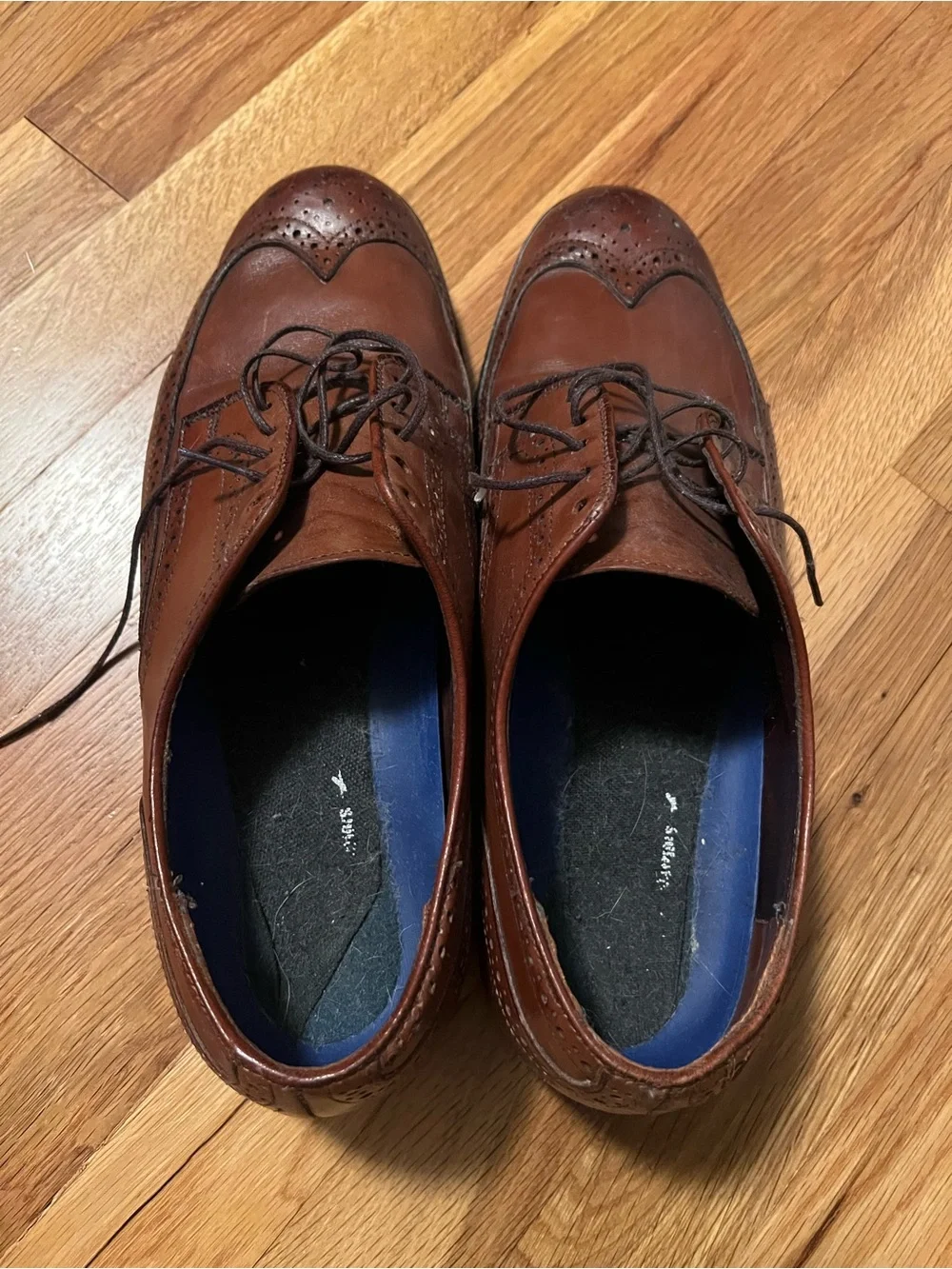 Allen Edmonds Brown Leather Wingtip Derbys